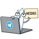 📩-Paper Airplane, Telegram Sticker