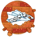 😡-Paper Airplane, Telegram Sticker