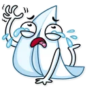😭-Paper Airplane, Telegram Sticker