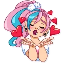 😘-Pink Power, Telegram Sticker