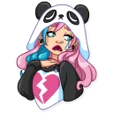 😢-Pink Power, Telegram Sticker