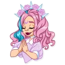 🙏-Pink Power, Telegram Sticker