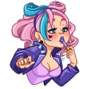 💄-Pink Power, Telegram Sticker
