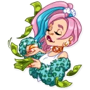 🤑-Pink Power, Telegram Sticker