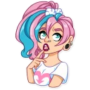 🤔-Pink Power, Telegram Sticker