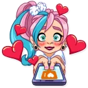 💕-Pink Power, Telegram Sticker