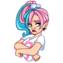 😒-Pink Power, Telegram Sticker