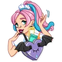 👋-Pink Power, Telegram Sticker