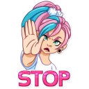 ✋-Pink Power, Telegram Sticker