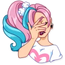 🤦-Pink Power, Telegram Sticker