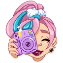 📸-Pink Power, Telegram Sticker
