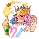 👑-Pink Power, Telegram Sticker
