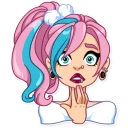😨-Pink Power, Telegram Sticker