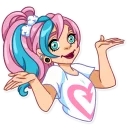 😐-Pink Power, Telegram Sticker