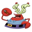 🤑-SquarePants, Telegram Sticker