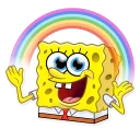 🌈-SquarePants, Telegram Sticker