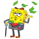 💰-SquarePants, Telegram Sticker