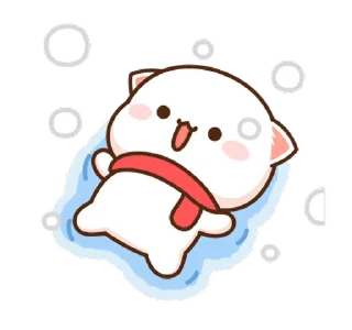 ☃-New Year @PeachLovesGoma, Telegram Sticker
