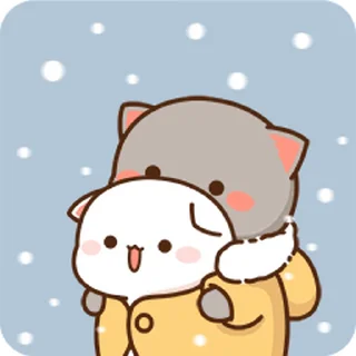 ❄️-New Year @PeachLovesGoma, Telegram Sticker