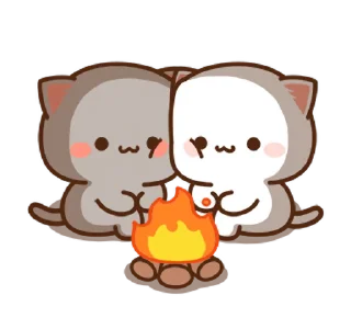 🔥-New Year @PeachLovesGoma, Telegram Sticker
