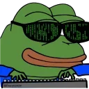 😎-Peepo pepe @peepopepe, Telegram Sticker