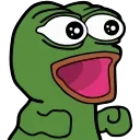 🤩-Peepo pepe @peepopepe, Telegram Sticker