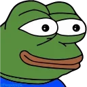 😰-Peepo pepe @peepopepe, Telegram Sticker