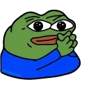 😐-Peepo pepe @peepopepe, Telegram Sticker
