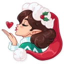 😘-Penelope the Elf, Telegram Sticker