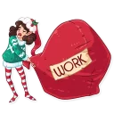 ☕️-Penelope the Elf, Telegram Sticker