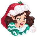 😨-Penelope the Elf, Telegram Sticker