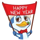 🥳-Penguinissimo, Telegram Sticker