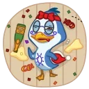 🥴-Penguinissimo, Telegram Sticker