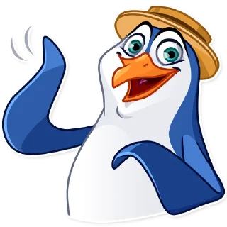 👋-Penguin Kevin, Telegram Sticker