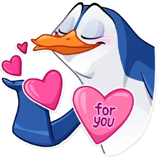 😘-Penguin Kevin, Telegram Sticker