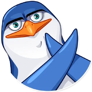 🙅‍♂️-Penguin Kevin, Telegram Sticker