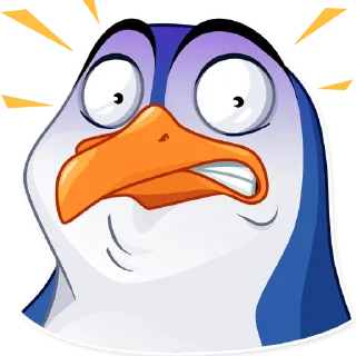 😨-Penguin Kevin, Telegram Sticker