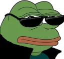 😎-pepefrog, Telegram Sticker