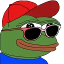 😎-pepefrog, Telegram Sticker