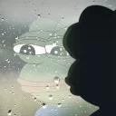 😔-pepefrog, Telegram Sticker