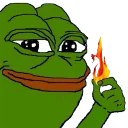 🔥-pepefrog, Telegram Sticker