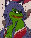 👩-pepefrog, Telegram Sticker
