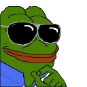 😎-pepefrog, Telegram Sticker