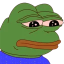😔-pepefrog, Telegram Sticker