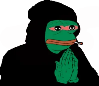 🙏-pepefrog, Telegram Sticker