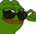 😎-pepefrog, Telegram Sticker