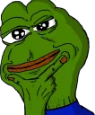 🤔-pepefrog, Telegram Sticker