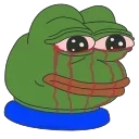 😭-Pepe the Frog, Telegram Sticker