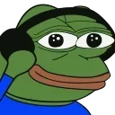 🎧-Pepe the Frog, Telegram Sticker
