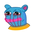😭-Pepe the Frog, Telegram Sticker